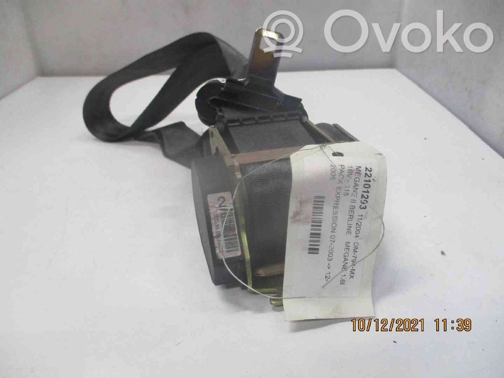 Renault Megane II Rear seatbelt 