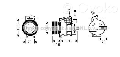 Mercedes-Benz E W211 Kompresor / Sprężarka klimatyzacji A/C 