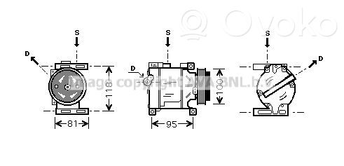 Klimakompressor Pumpe   1535408,22201078,2541735,VDMS4