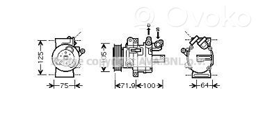 Citroen C1 Compressore aria condizionata (A/C) (pompa) 