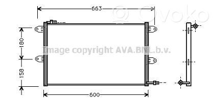 Seat Cordoba (6K) Radiator răcire A/C (condensor)