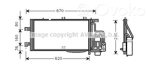 Opel Corsa C Radiator răcire A/C (condensor)