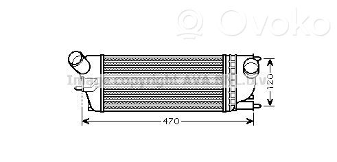 Citroen C5 Radiator intercooler 