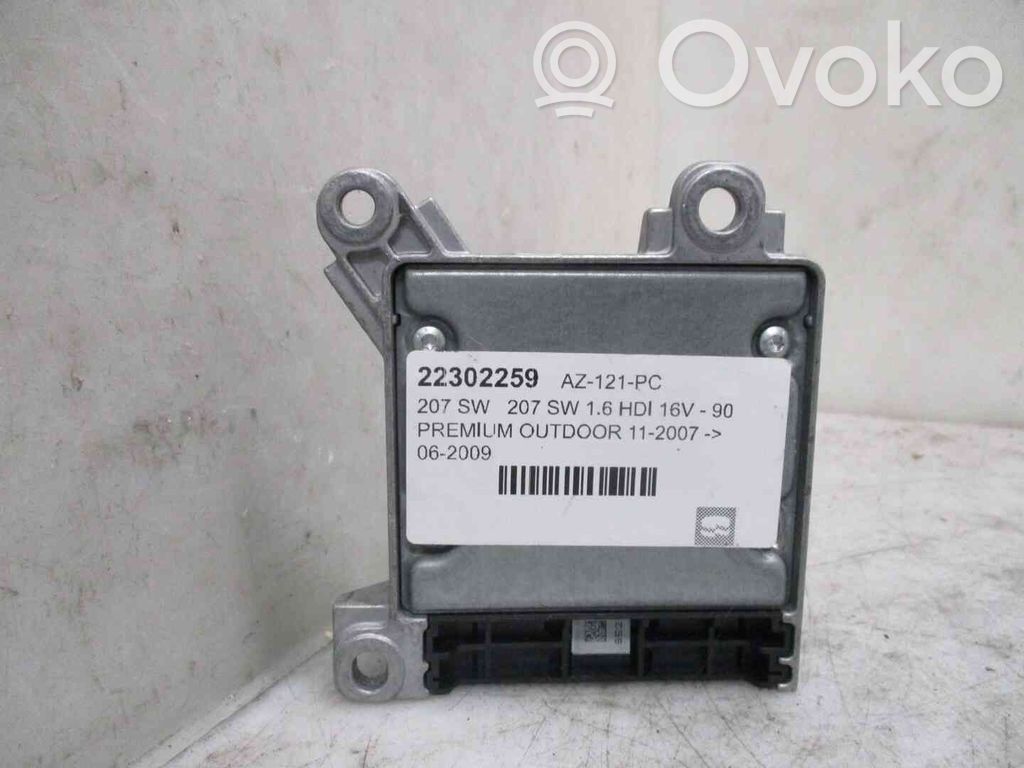 Peugeot 207 Module de contrôle airbag