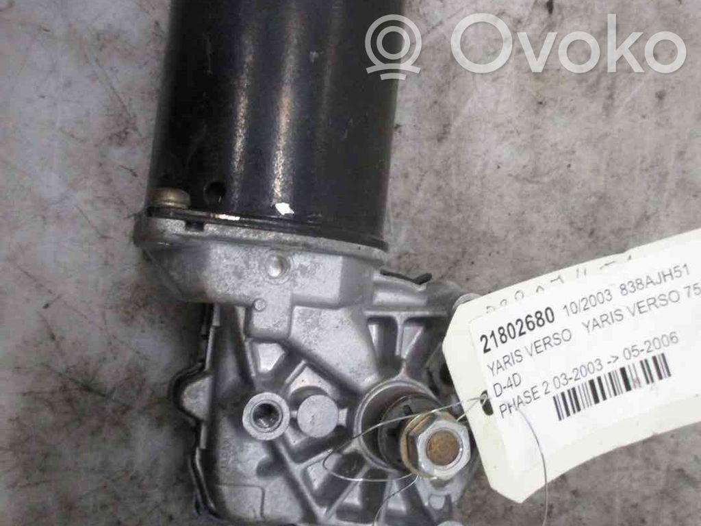 Toyota Yaris Verso Motor del limpiaparabrisas 