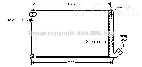 Peugeot 406 Coolant radiator 