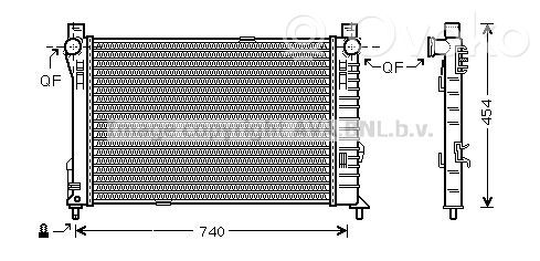 Mercedes-Benz C W203 Coolant radiator 