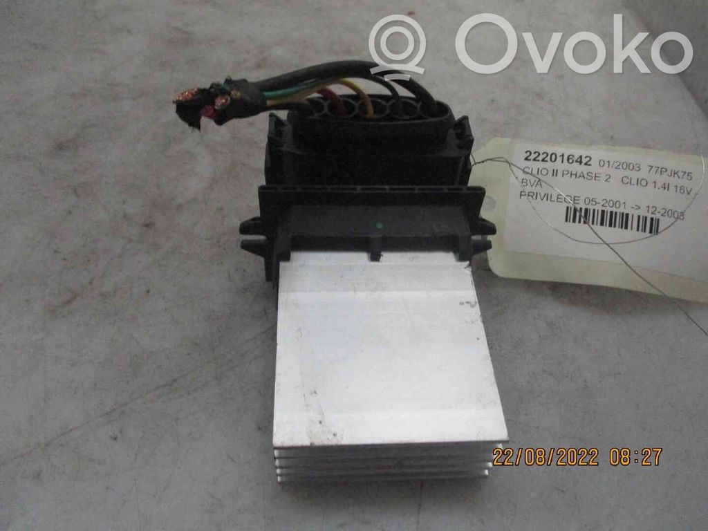 Renault Clio II Motor aerotermă/rezistor ventilator 