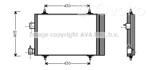 Peugeot 406 Radiator răcire A/C (condensor) 