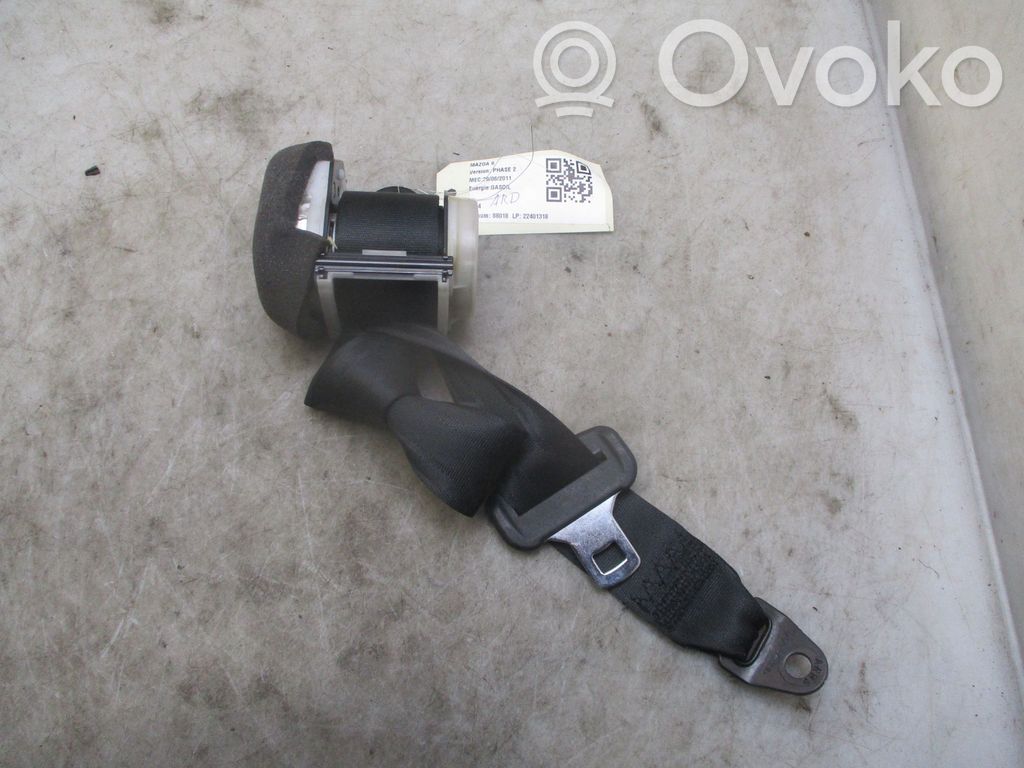 Mazda 6 Cinturón trasero 