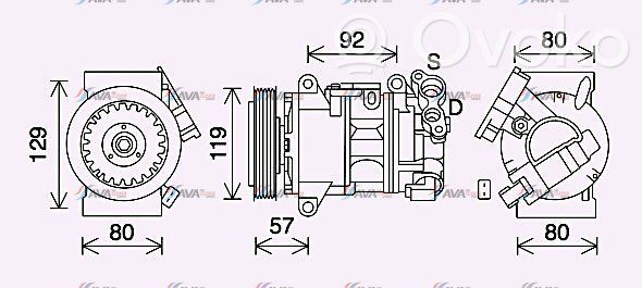 Peugeot 3008 II Compressore aria condizionata (A/C) (pompa) 