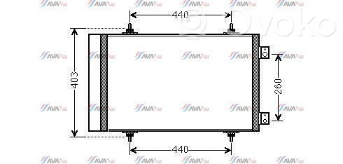 Radiateur condenseur de climatisation   6455HS,22202743,9705396,VDMS4