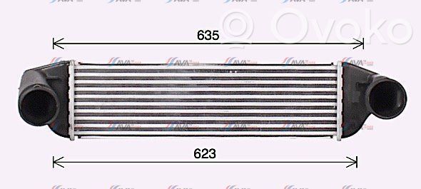 Radiador intercooler   17513453726,19332653,22503402,VDMS4