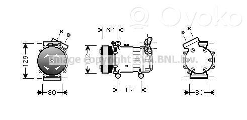 Renault Twingo I Compressore aria condizionata (A/C) (pompa) 