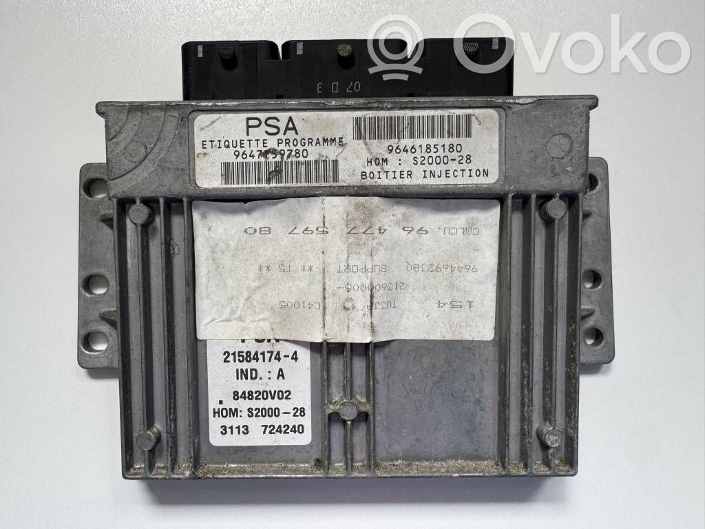 Peugeot 206 Engine control unit/module 