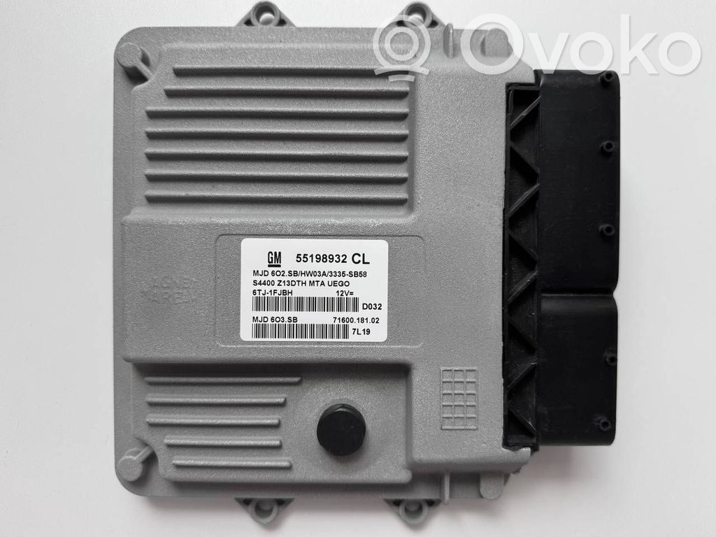 Engine control unit/module   55198932CL,55198932,MJD603SB,MJD6O3SB