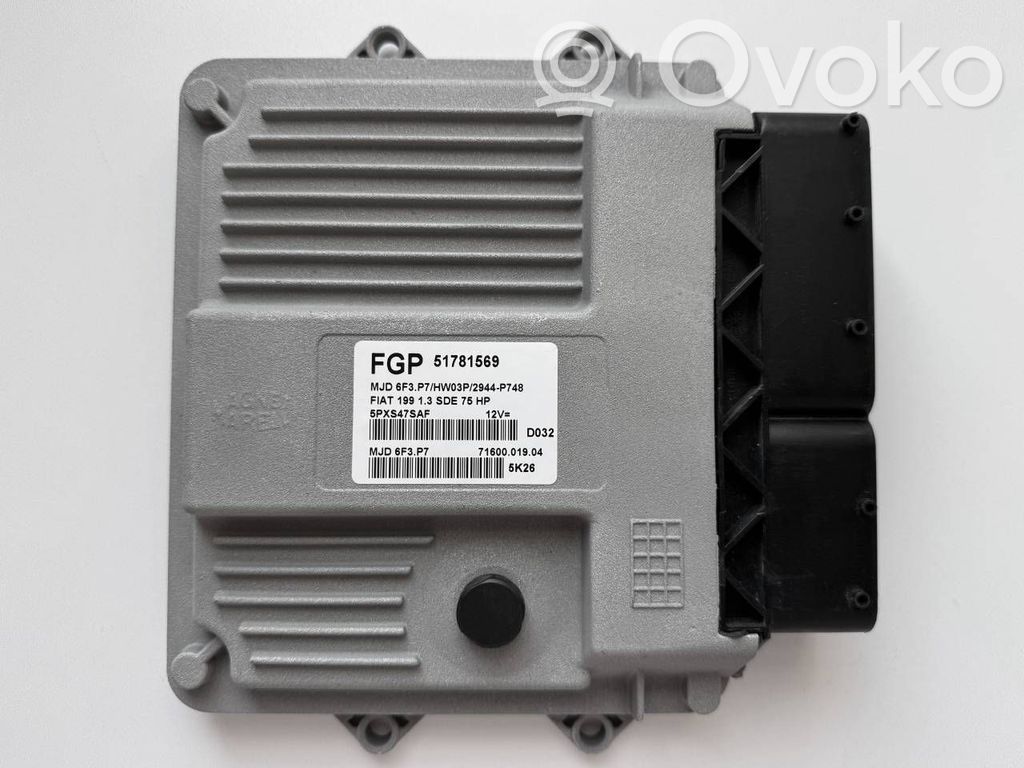 Fiat Grande Punto Engine control unit/module 
