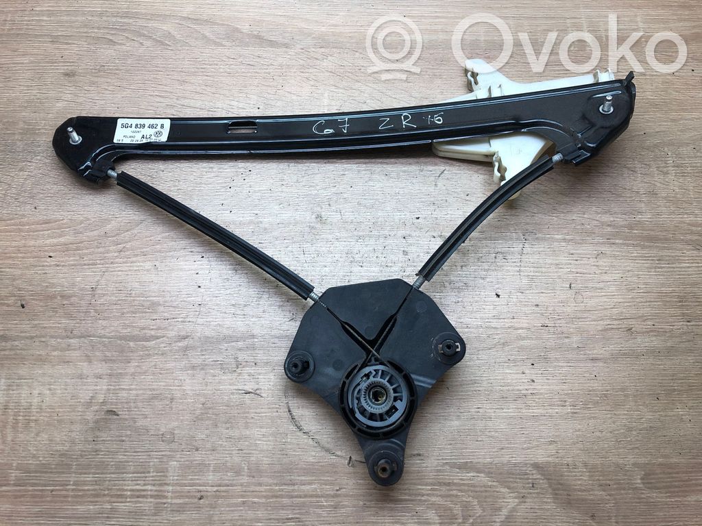 Volkswagen Golf VII Mechanizm podnoszenia szyby tylnej bez silnika 