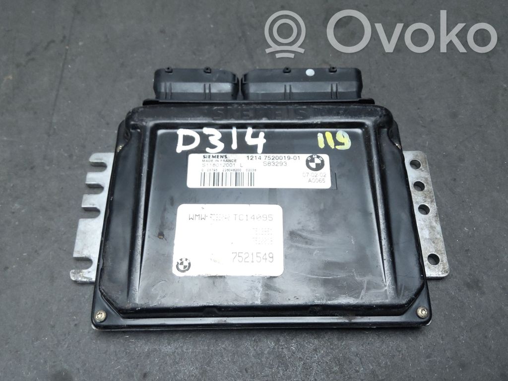 BMW 3 E46 Unidad de control/módulo ECU del motor 