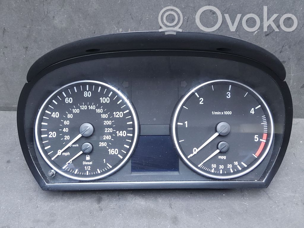 BMW 3 E90 E91 Speedometer (instrument cluster) 