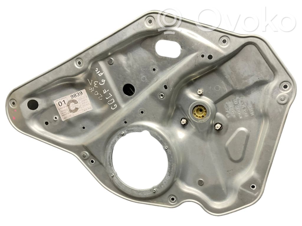 Volkswagen Golf VI Mechanizm podnoszenia szyby tylnej bez silnika 