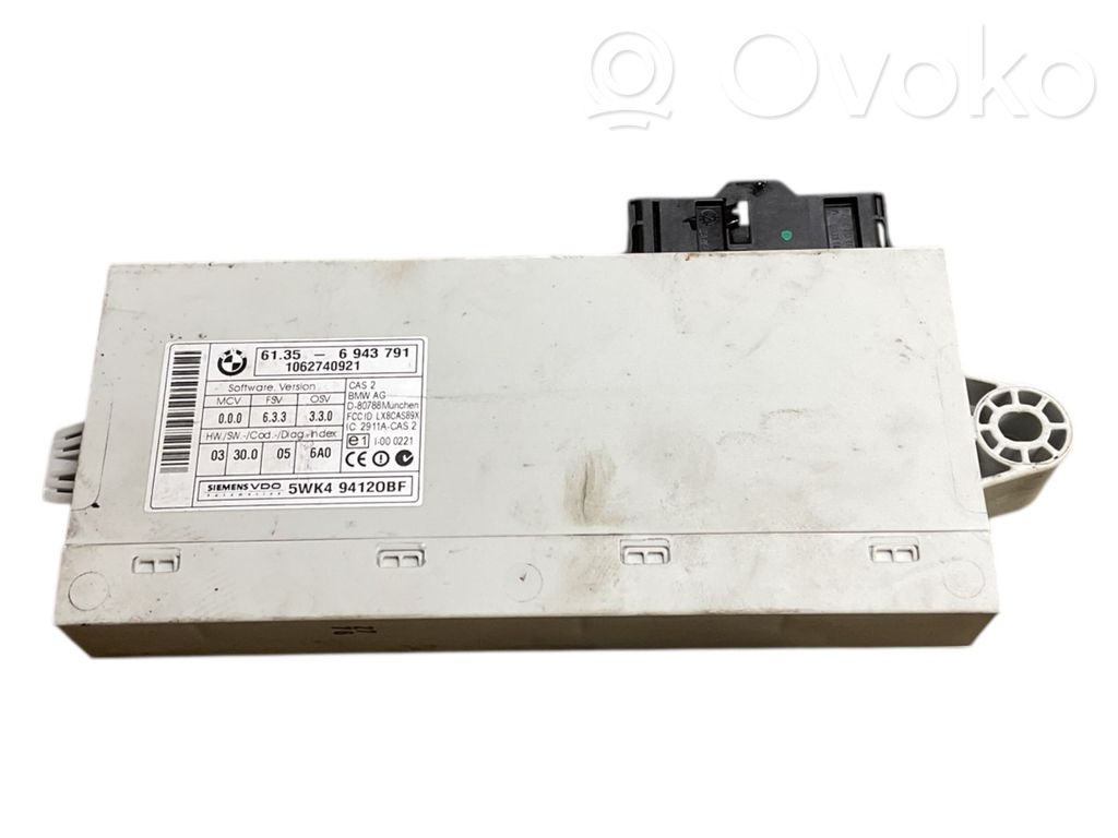 BMW 3 E90 E91 CAS vadības bloka modulis 
