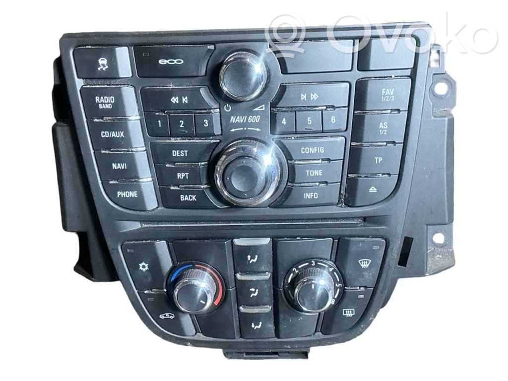 Opel Astra J Console centrale, commande de multimédia l'unité principale 