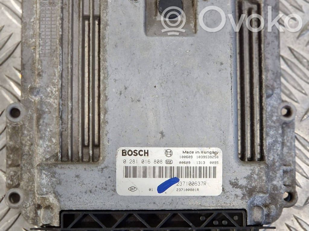 Engine control unit/module   0281016808,237100637R,237100801R