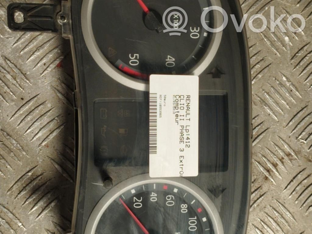 Renault Clio II Speedometer (instrument cluster) 