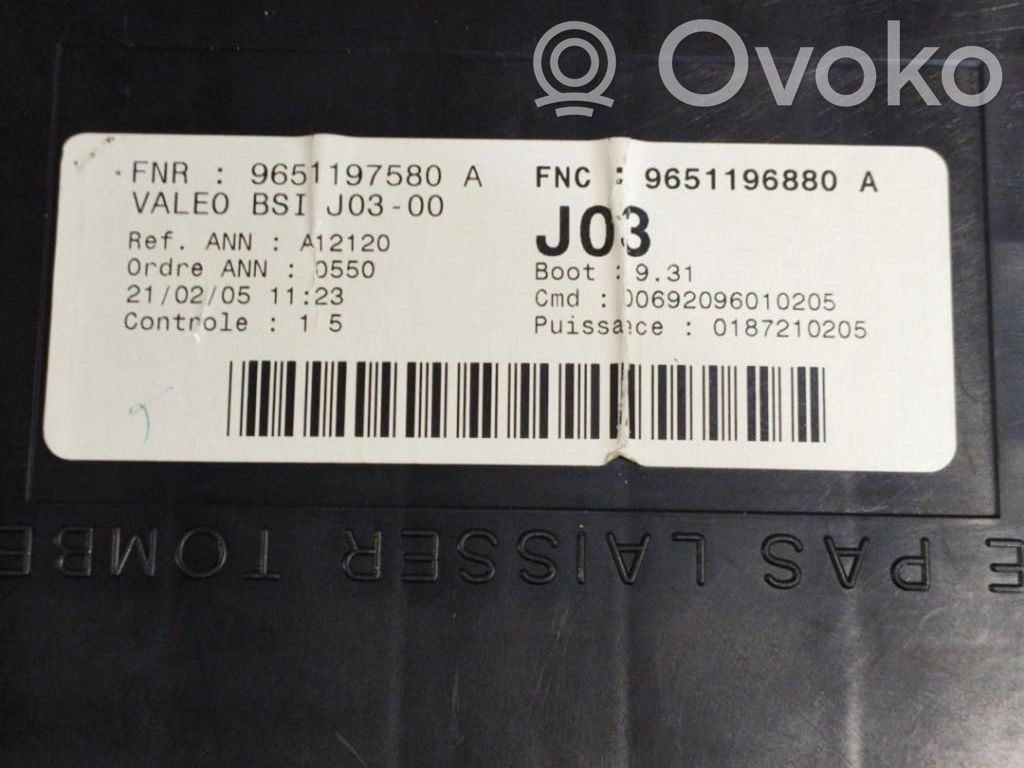 Peugeot 307 Juego de cerradura y set ECU del motor 