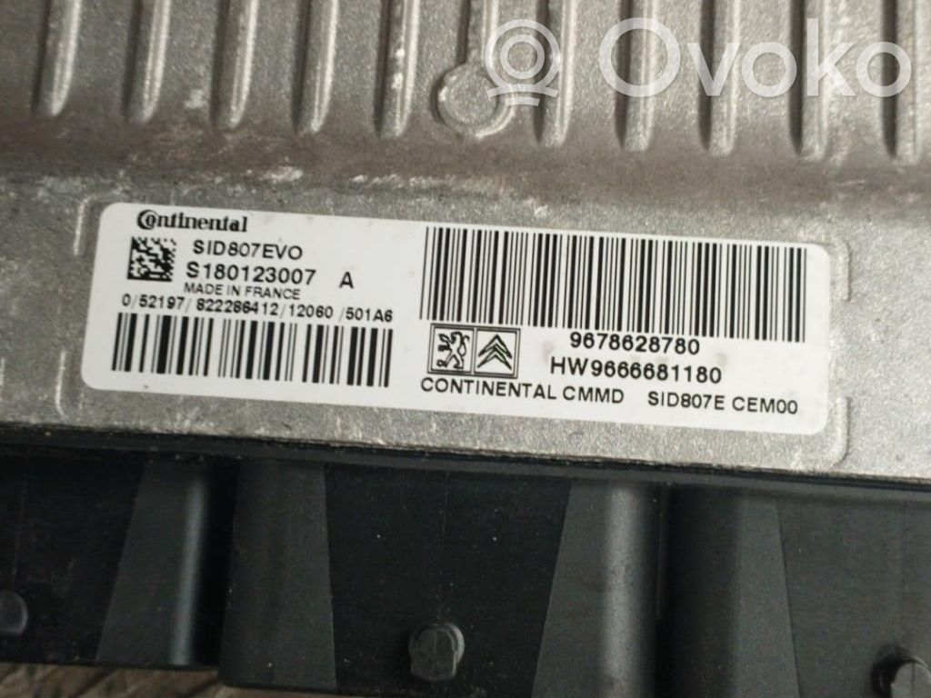 Peugeot 508 Moottorinohjausyksikön sarja ja lukkosarja 
