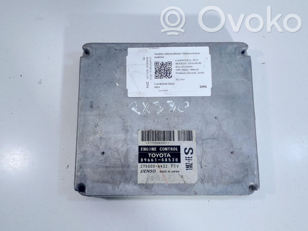 Lexus RX 330 - 350 - 400H Engine control unit/module 