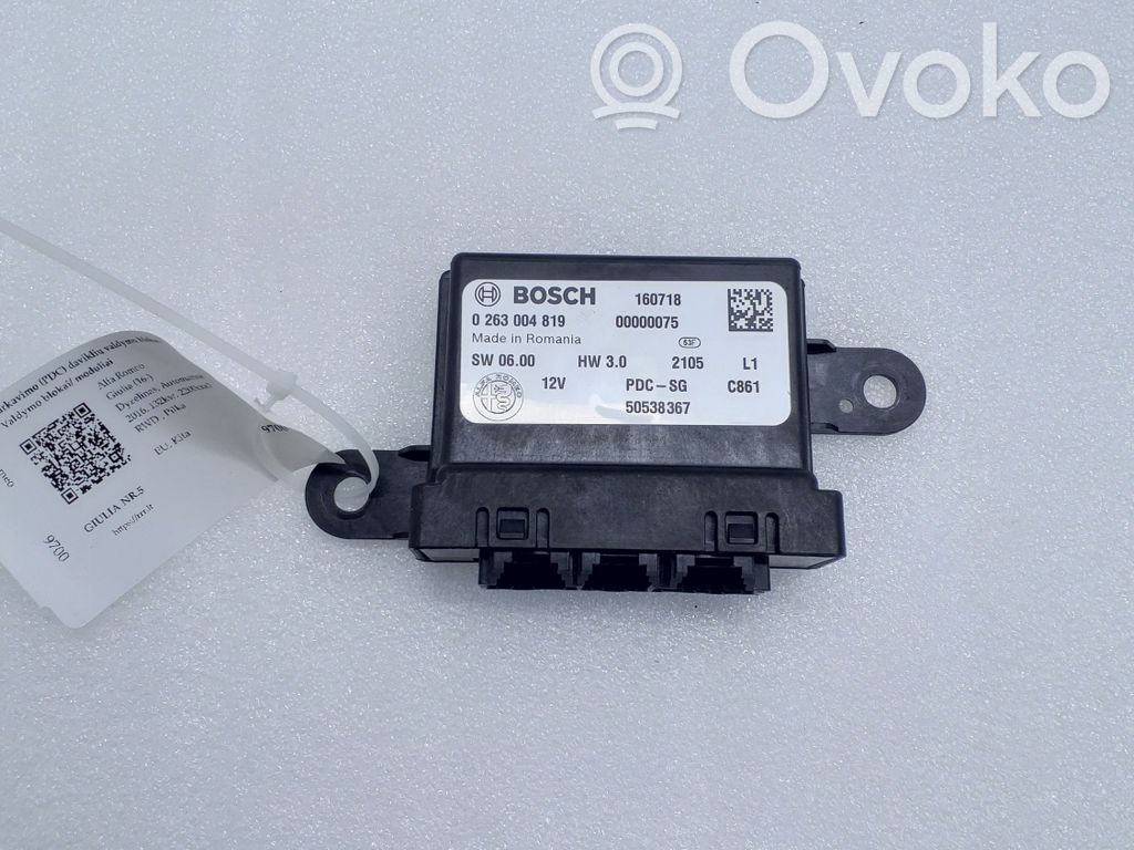 Alfa Romeo Giulia Unitate/modul de comandă parcare PDC 