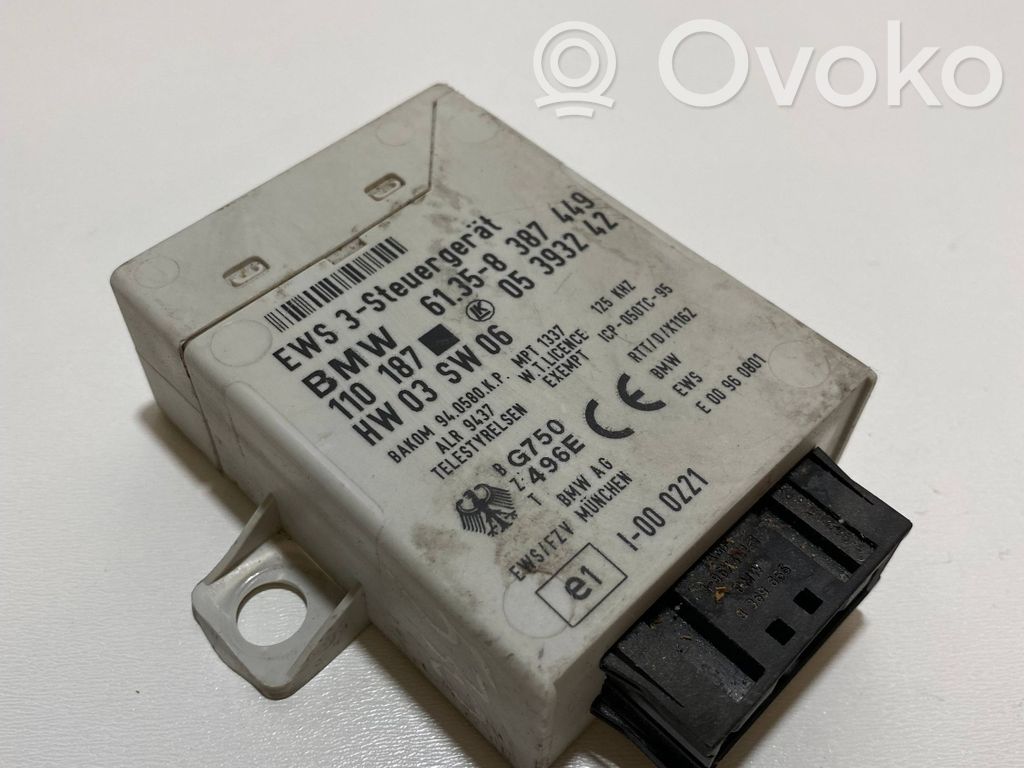 BMW 5 E39 Imobilaizera vadības bloks 