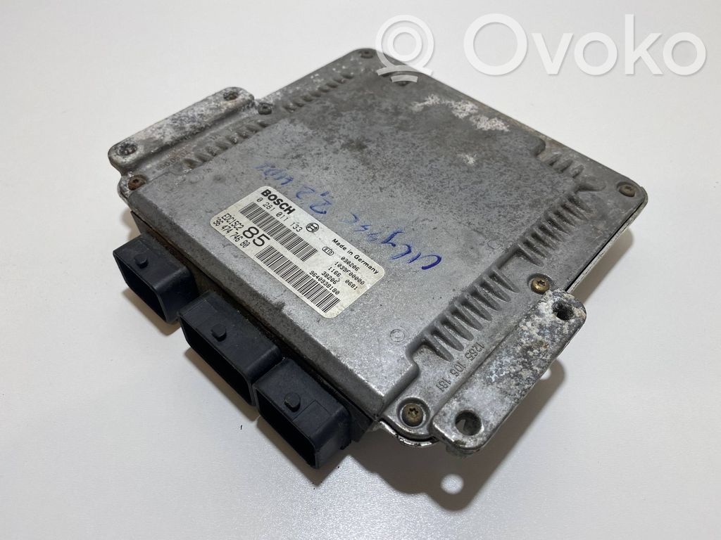 Peugeot 807 Engine control unit/module 