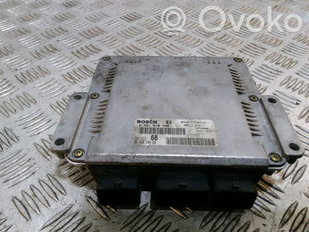 Engine control unit/module   9642014980,0281010595