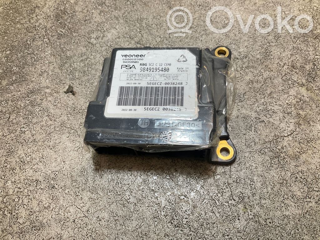 Airbag control unit/module   9849195480