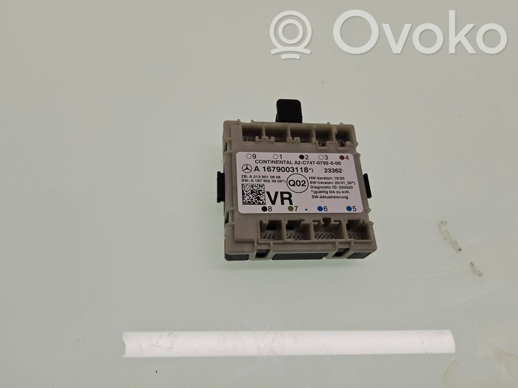 Mercedes-Benz GLE W167 Door control unit/module 