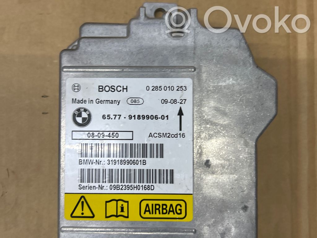 Airbag control unit/module   0285010253,9189906,31918990601B