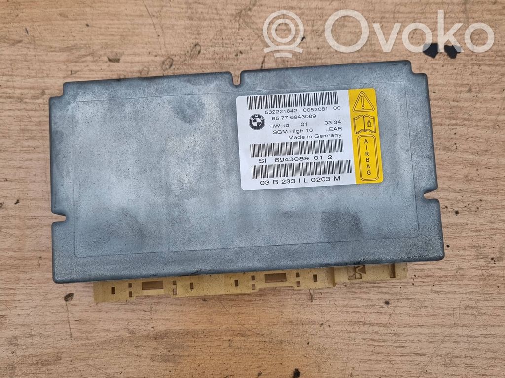 BMW 5 E60 E61 Airbag control unit/module 