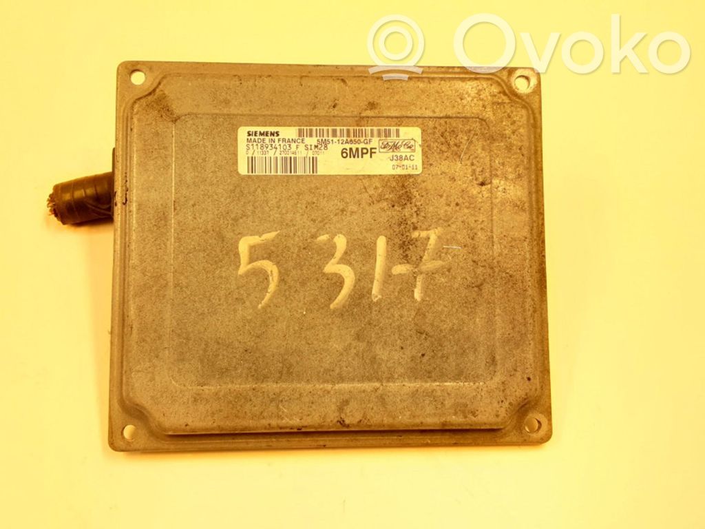 Unidad de control/módulo del motor   S118934103,5M5112A650GF,5317
