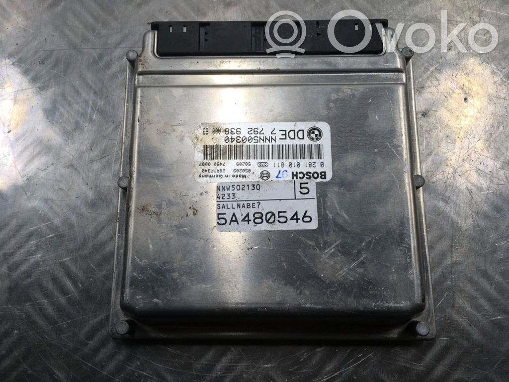 Sterownik / Moduł ECU   5A480546,NNW502130,7792938