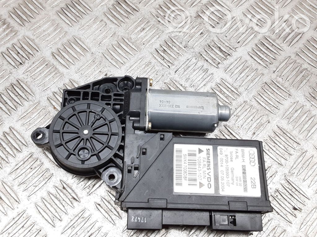 Silnik regulatora szyby drzwi przednich   8E2959802B,105843107,9700105993107