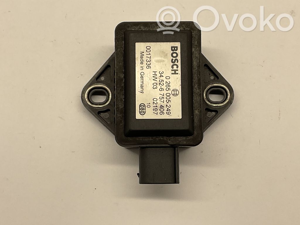 BMW 7 E65 E66 ESP (elektroniskās stabilitātes programmas) sensors (paātrinājuma sensors) 