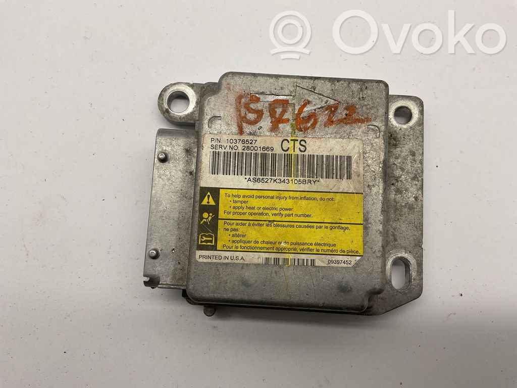 Cadillac CTS Airbag control unit/module 