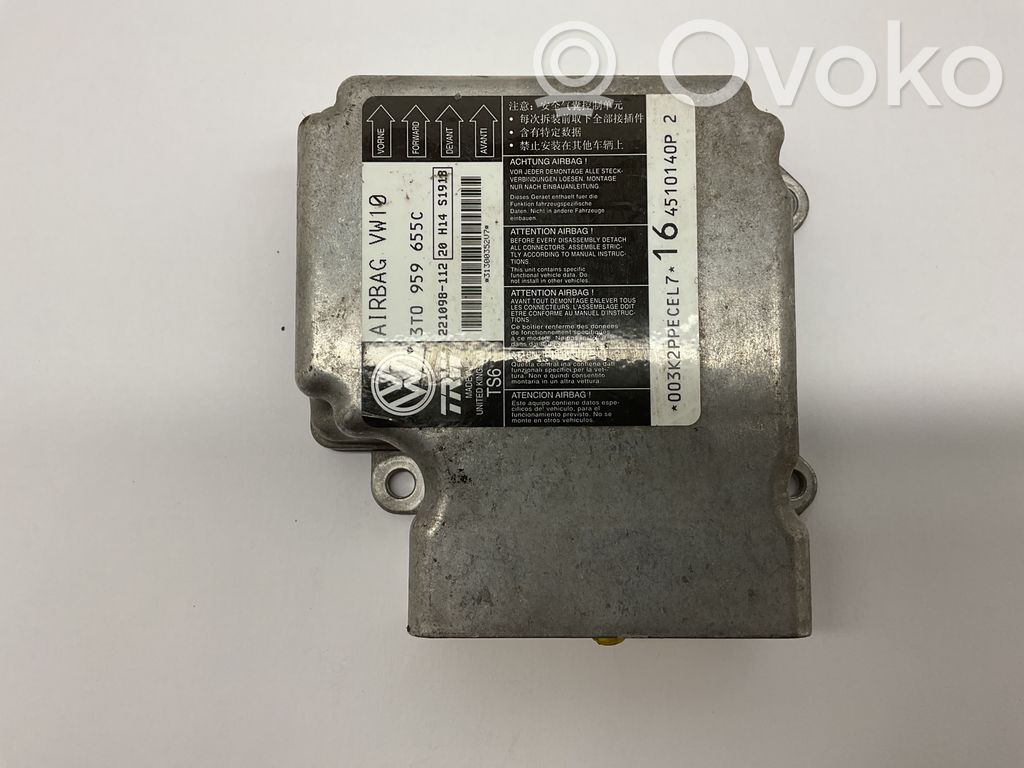 Skoda Superb B6 (3T) Unitate/modul de comandă airbaguri 