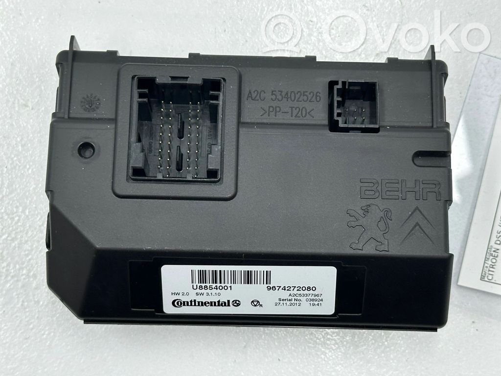 Muut ohjainlaitteet/moduulit   9674272080,A2C53377967