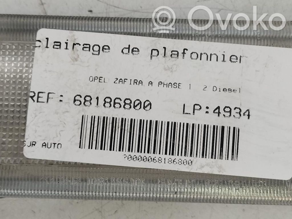 Opel Zafira A Front seat light 