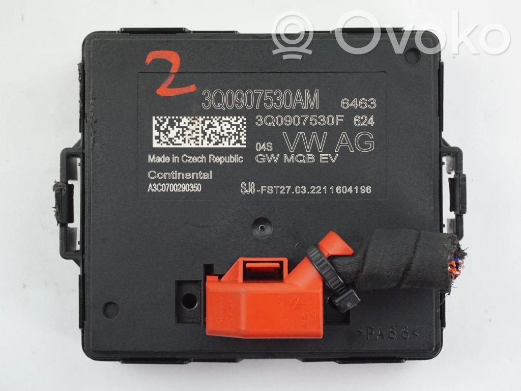 Skoda Superb B8 (3V) Módulo de control Gateway 