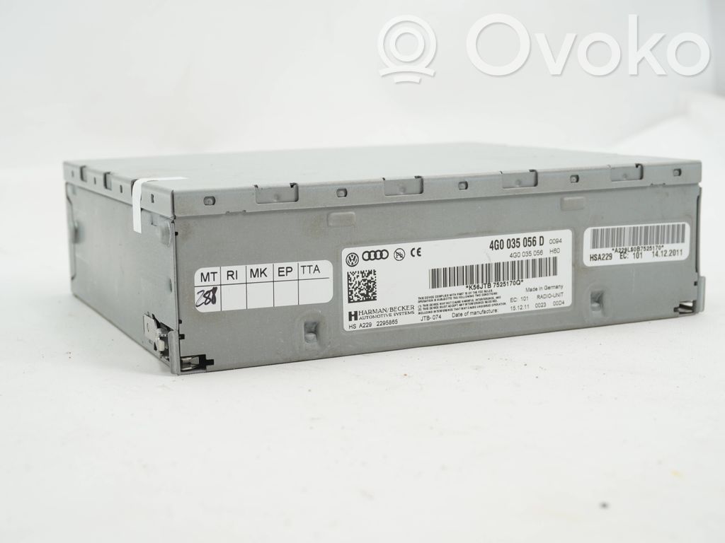 Audi A4 S4 B8 8K Radio/CD/DVD/GPS-pääyksikkö 